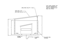 Photo of Portland, OR trash enclosure drawing