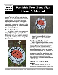 Photo of Pesticide Free Zone Sign Owner’s Manual