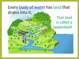 Photo of Drain Rangers: Lesson 3 PowerPoint "Watershed Model"