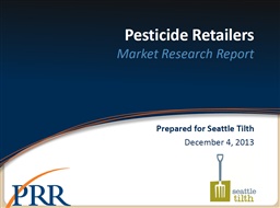 Photo of Pesticide Retailer - Market Research Report Phase I